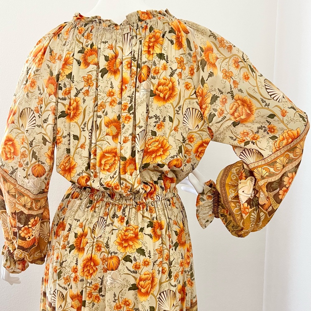 New Spell & The Gypsy Seashell Floral Dress x Free People Size Small - Yellow - Picture 8 of 9